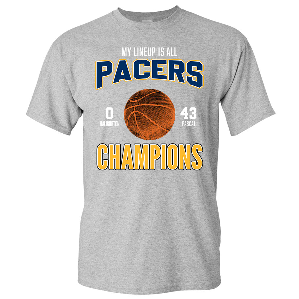 My Lineup Is All Pacers Champions Tees - Indiana Basketball T-Shirts, Hoodies & More