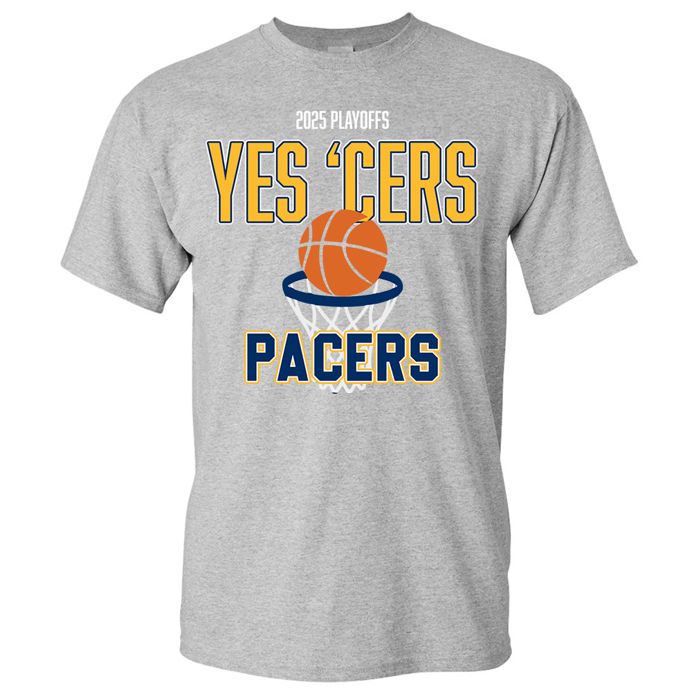 2025 Playoffs Yes'Cers Pacers Tees - Indiana Basketball T-Shirts, Hoodies & More